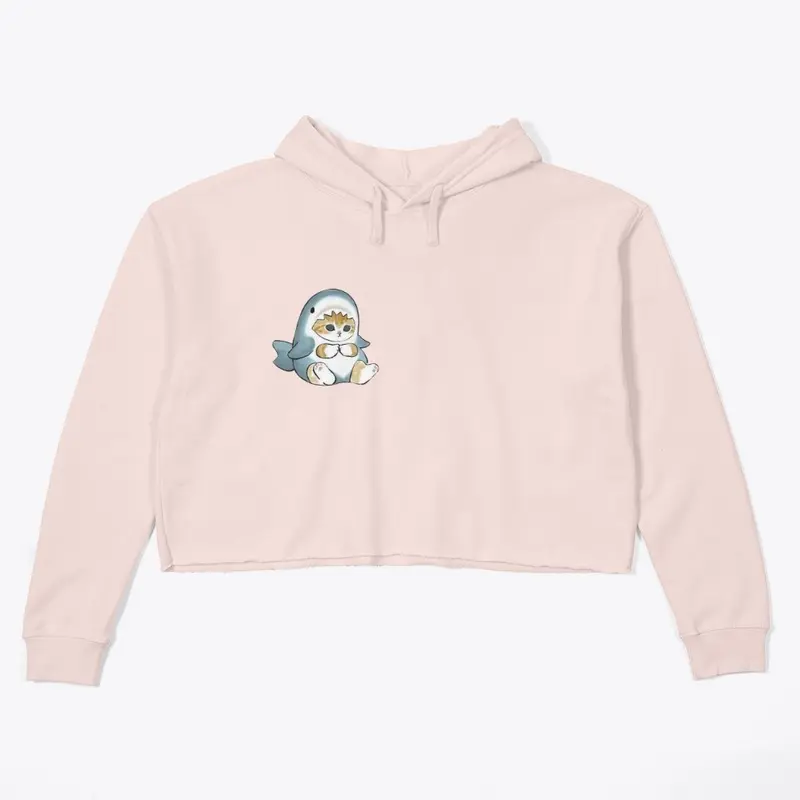 Crop Hoodie Little Cat