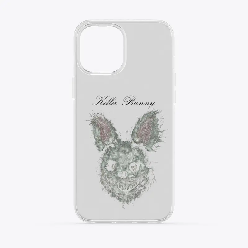 Killer Bunny iPhone case transparent